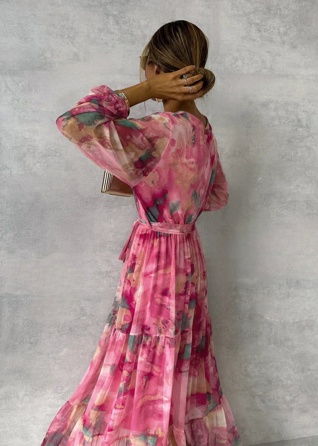 womens-floral-wrap-dress-with-v-neck-and-tie-belt-2