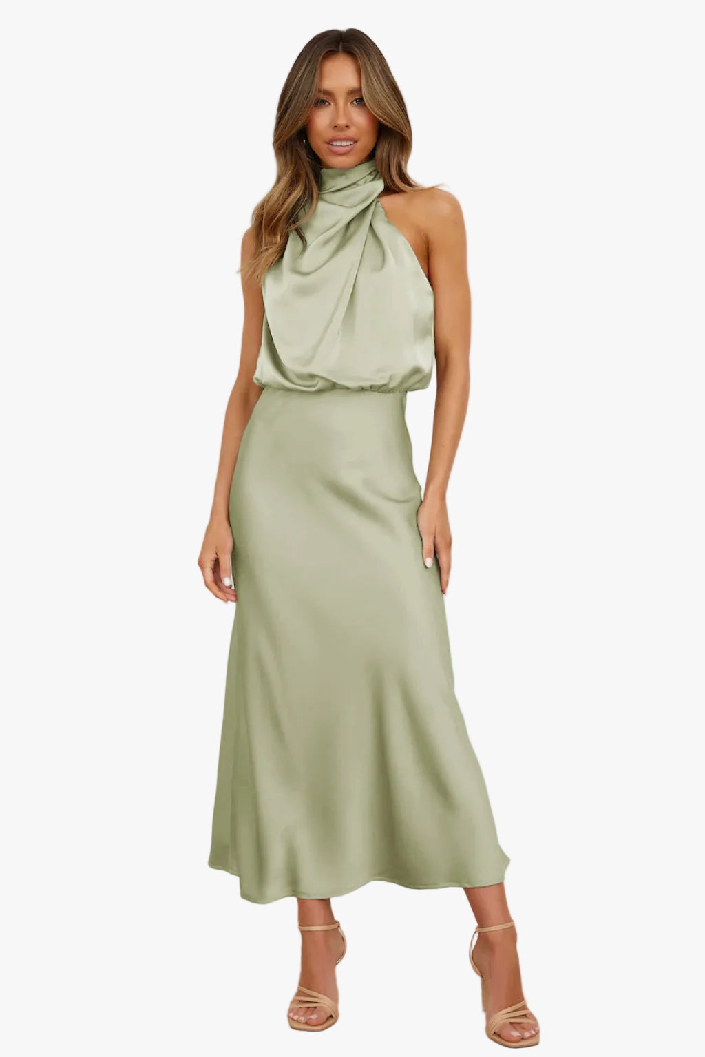womens-formal-satin-midi-dress-with-halter-neck-and-draped-bodice-1