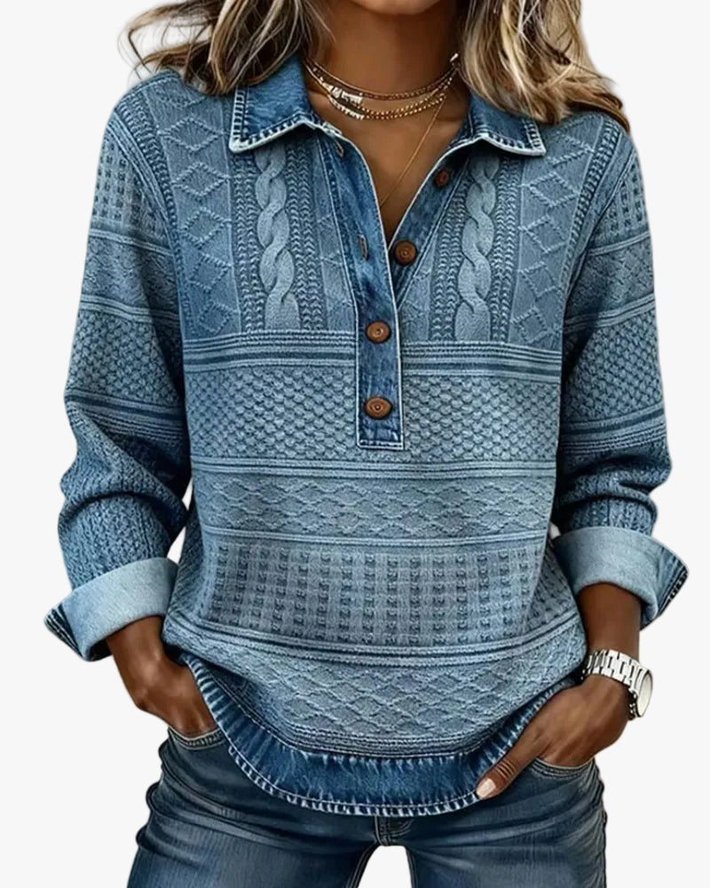 womens-knit-pullover-sweater-with-half-button-placket-and-collar-1