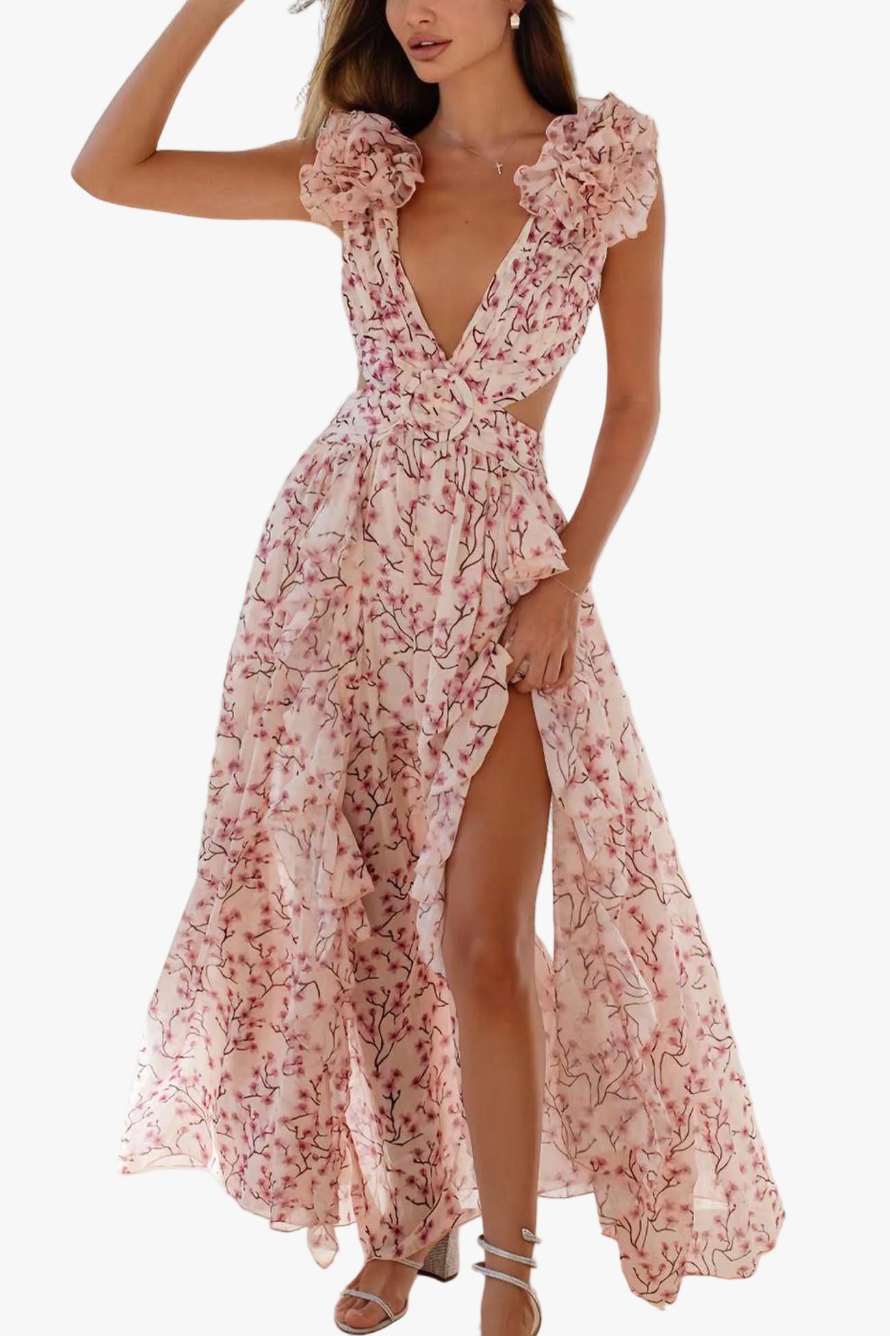 womens-maxi-dresses-for-women-in-floral-print-with-waist-cutouts-and-ruffle-straps-1