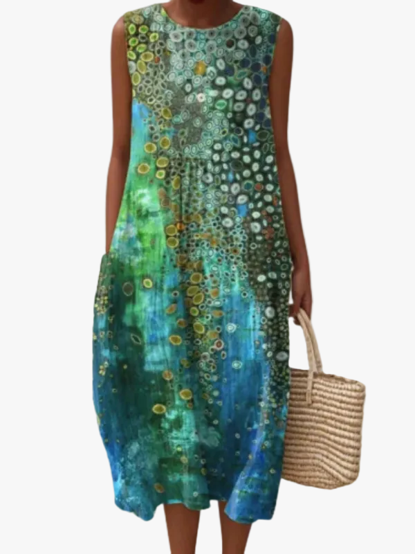 womens-midi-dress-in-woven-material-with-round-neck-and-sleeveless-shape-1