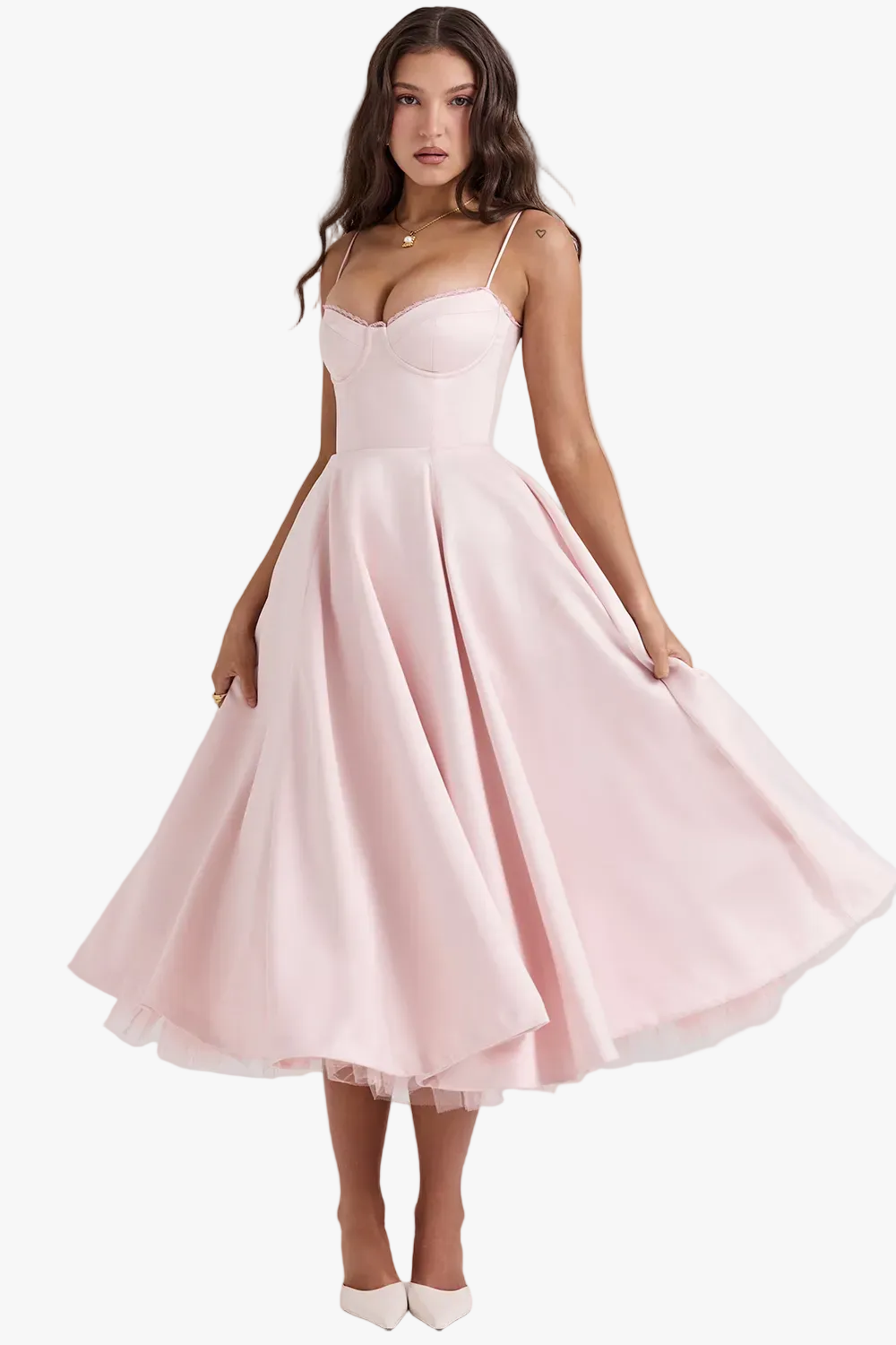 womens-midi-dress-with-bustier-bodice-and-tulle-underlayer-1