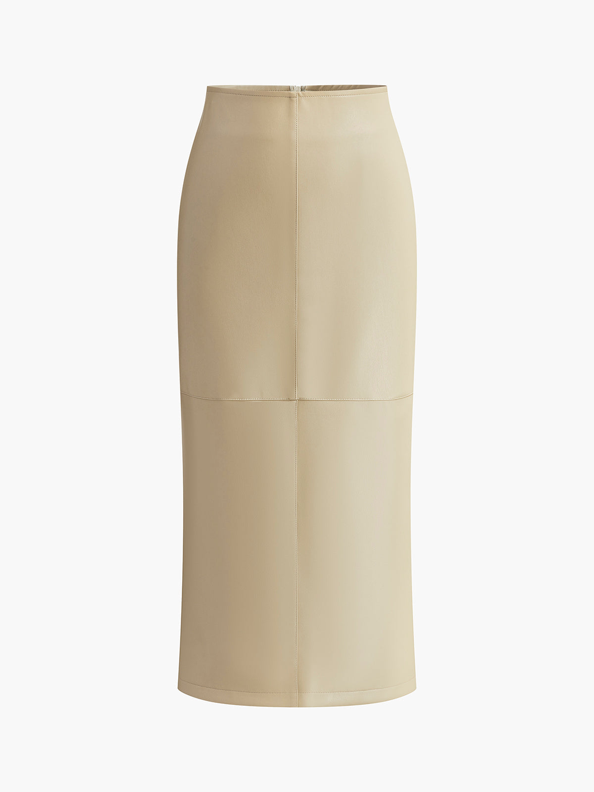 womens-midi-skirt-in-faux-material-with-back-slit-and-panel-seams-2