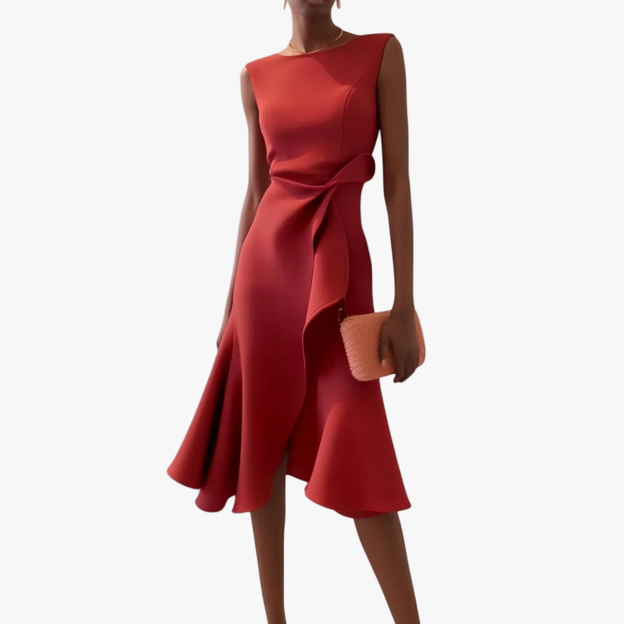womens-occasion-woven-midi-dress-with-draped-waist-and-asymmetric-hem-1
