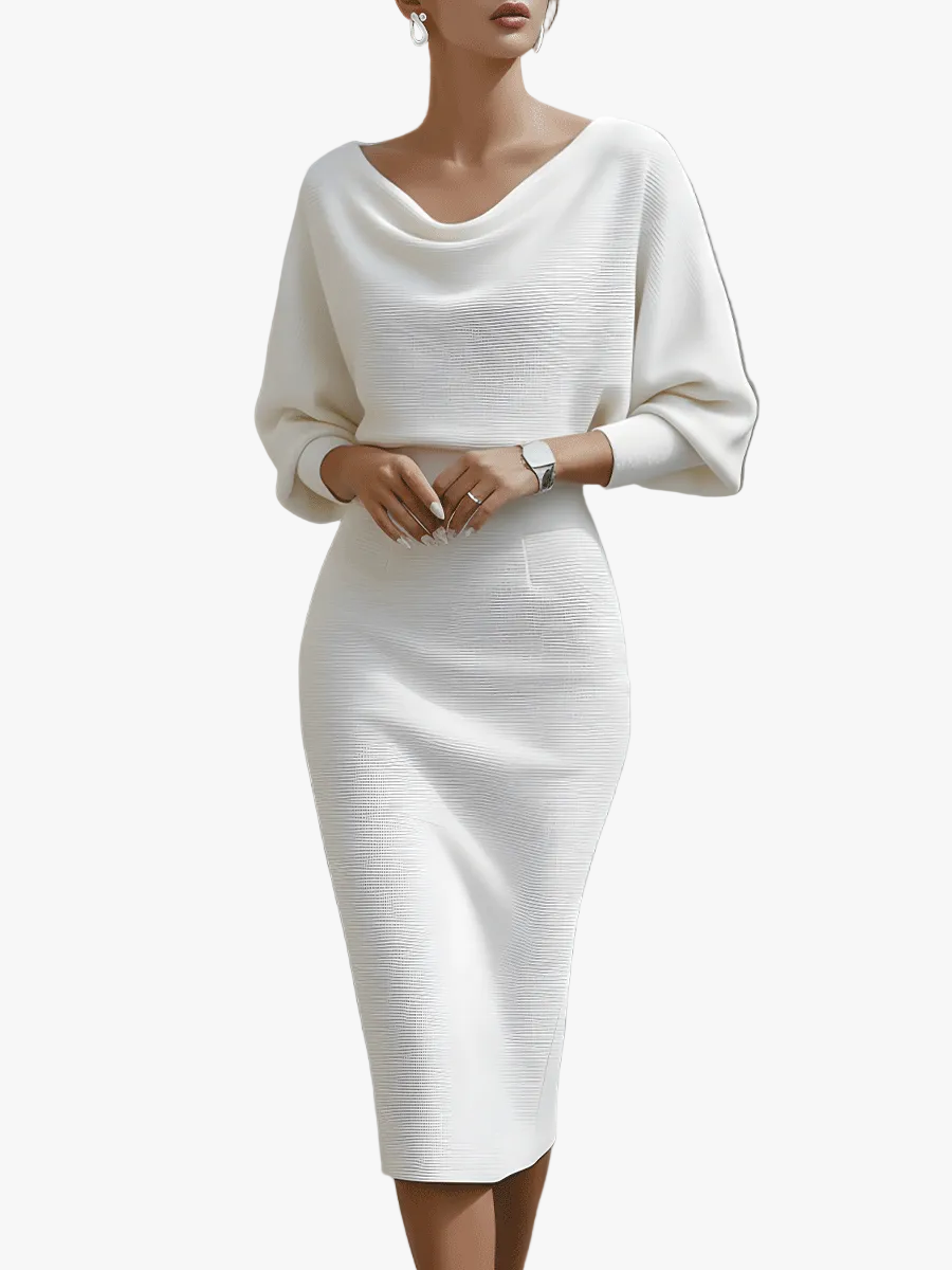 womens-ribbed-knit-midi-dress-with-cowl-neck-and-back-slit-1
