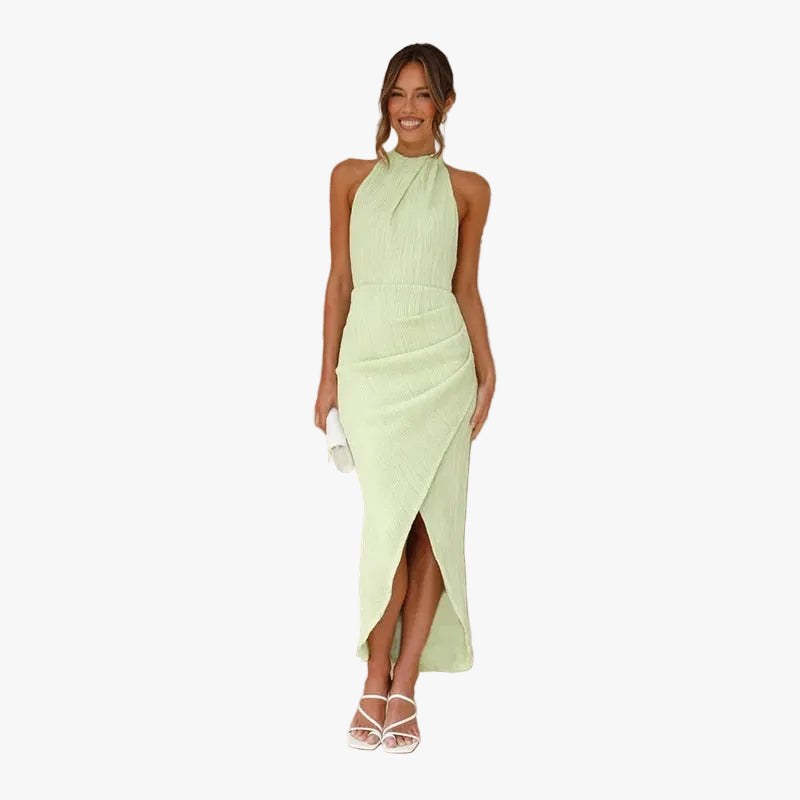 womens-sleeveless-woven-midi-dress-with-halter-neck-and-wrap-skirt-1