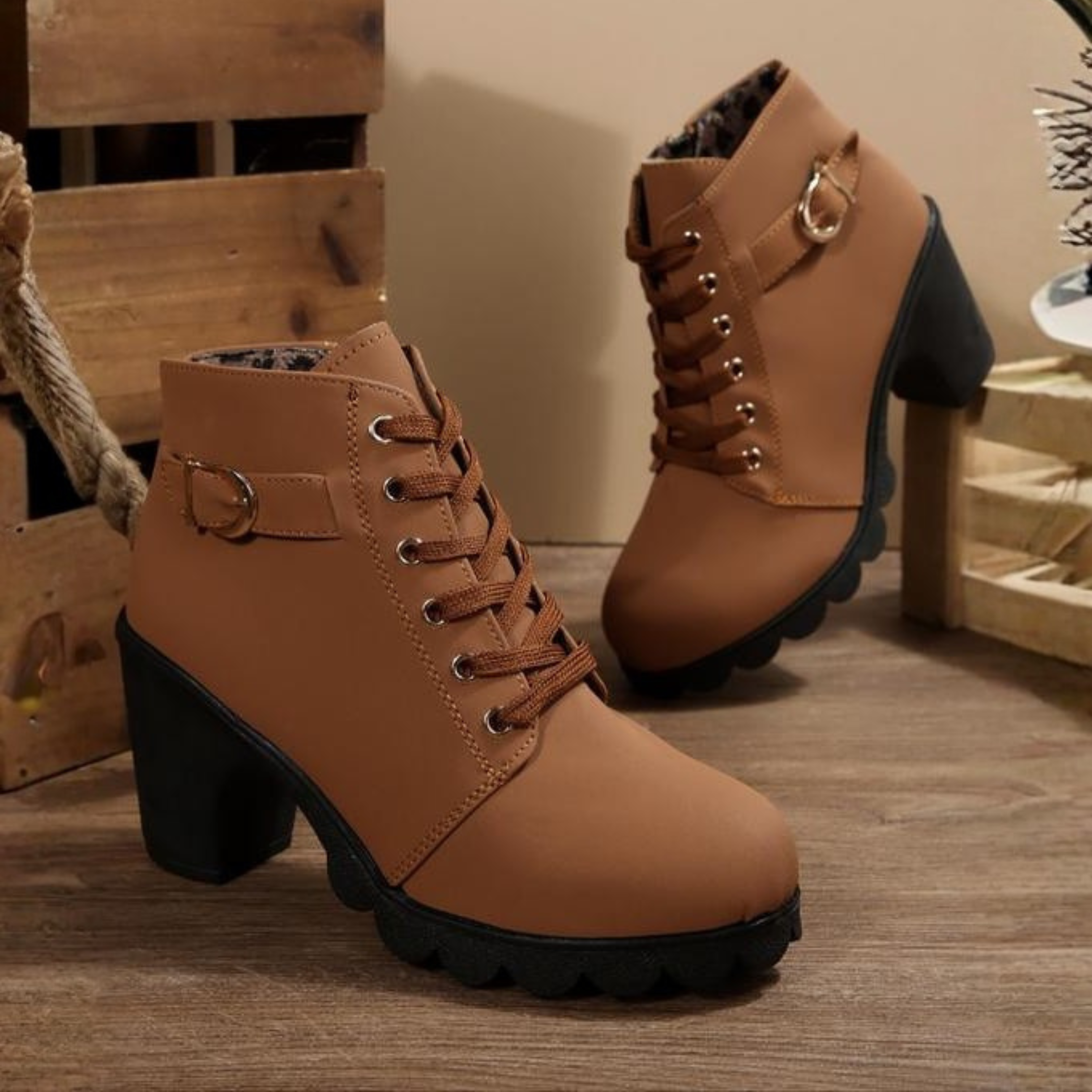 womens-synthetic-ankle-boots-with-lace-up-front-and-side-zipper-2