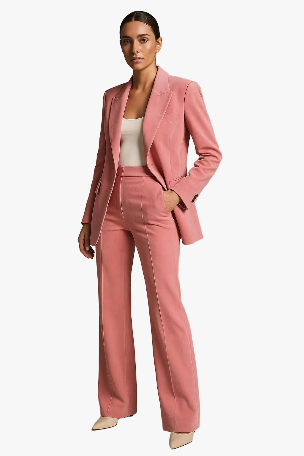 womens-woven-blazer-set-with-notched-lapel-and-straight-leg-pants-1