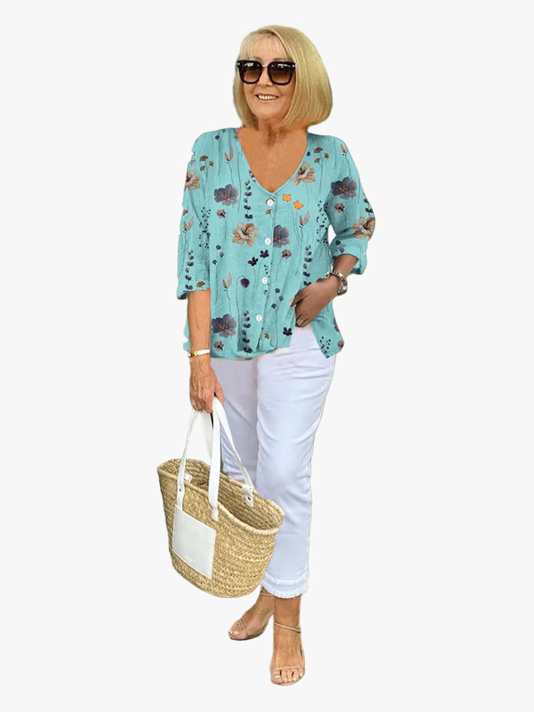 womens-woven-blouse-with-floral-print-and-button-front-1