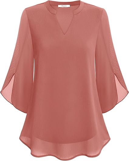 womens-woven-blouse-with-split-neck-and-slit-sleeves-7